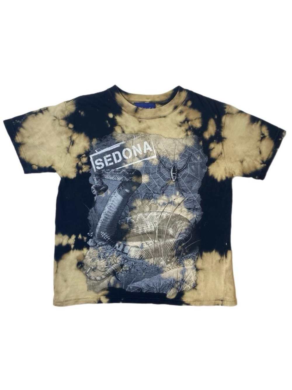 Sedona Arizona Theme Boy's Black/Tan Short Sleeve T-Shirt Size M